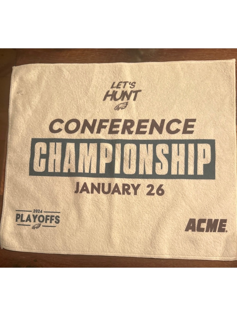 Philadelphia Eagles 2024 Playoffs Rally Towel Conference Championship Acme Promo